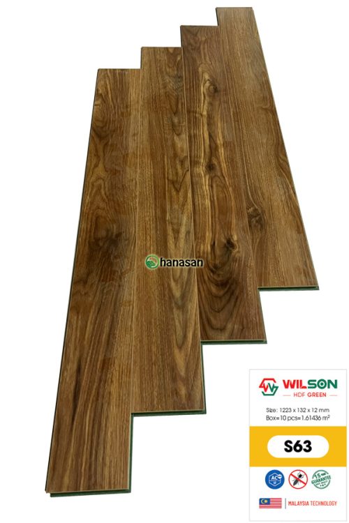 sàn gỗ wilson s63 cốt xanh 12mm