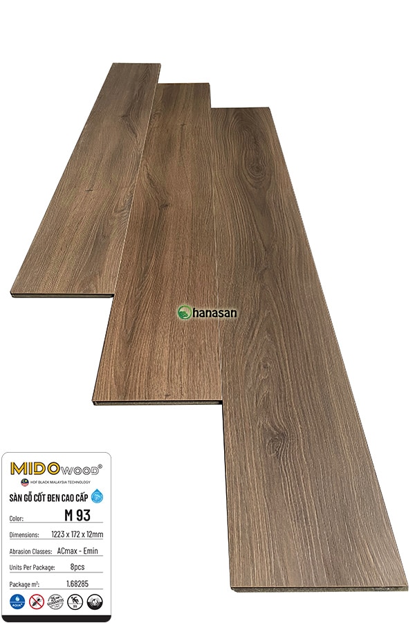 sàn gỗ cốt đen mido M93