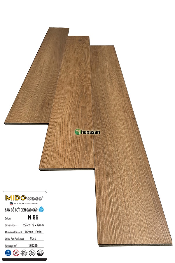 sàn gỗ cốt đen mido M95