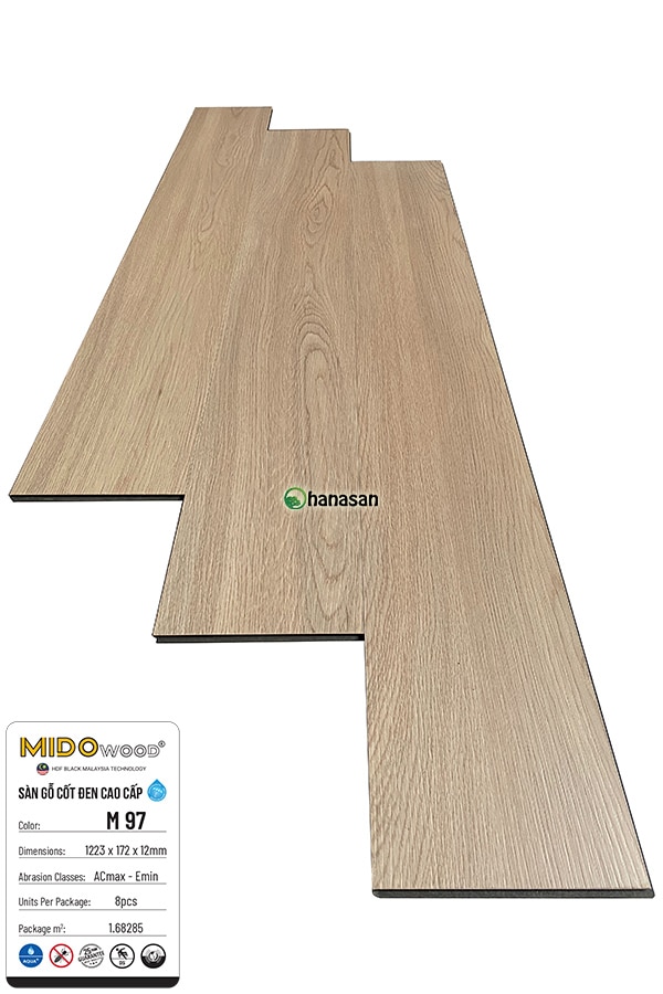sàn gỗ cốt đen mido M97