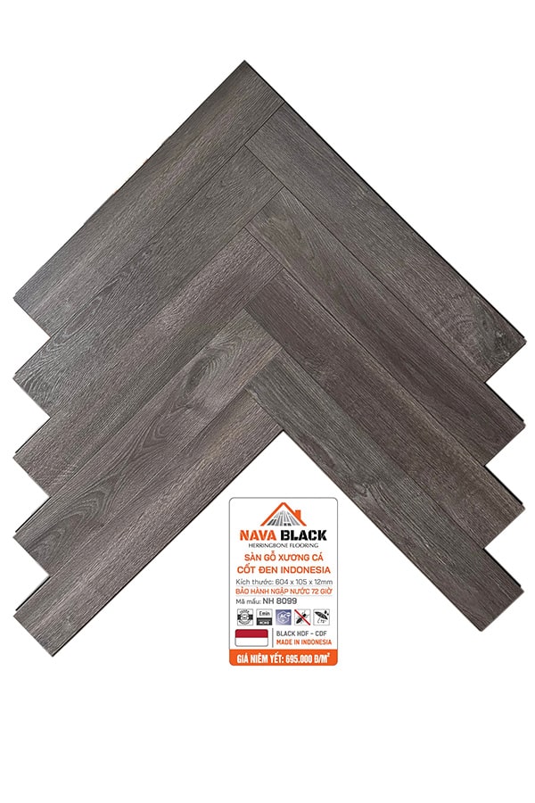 sàn gỗ xương cá navablack nh 8099