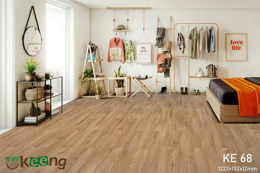 hình ảnh hoàn thiện sàn gỗ keeng ke68
