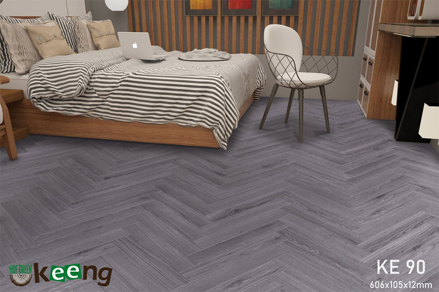 sàn gỗ xương cá keeng KE90