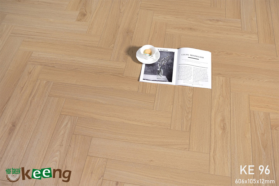 sàn gỗ xương cá keeng KE96